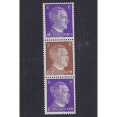 ALEMANIA 1941 ESTAMPILLAS SE-TENANT ZUSAMMENDRUCKE NUEVAS CON GOMA MI S277